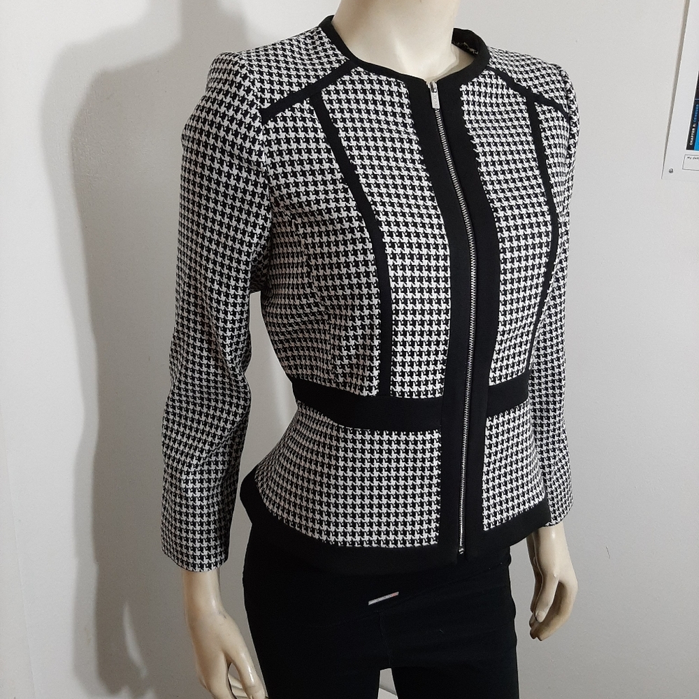 Calvin Klein black/white Jacket Sz 6